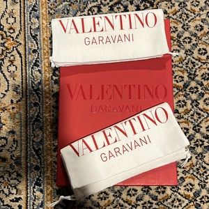 Valentino Gift Empty Box Storage Shoes Red 8" x 12" x 4.4" approx. 2 dust bags